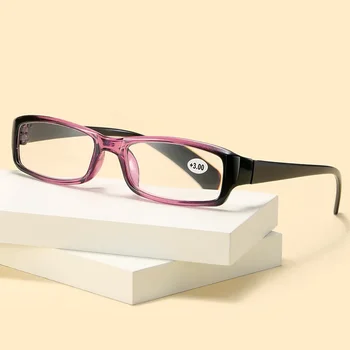 Очки Для чтения Прямоугольная Оправа Прозрачные Линзы Очки Из Смолы HD Очки Для Пресбиопии Мужчины Женщины Ультралегкие Очки Для Пресбиопии