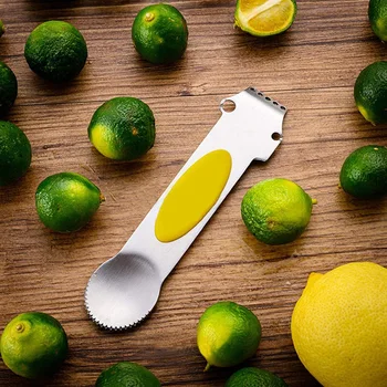 Многофункциональная терка для сыра, нож для чистки лимона, устройство для удаления кожуры и цедры, лезвие из нержавеющей стали для лимона, имбиря и цитрусовых