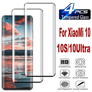 2/4 шт. 3D закаленное стекло для XiaoMi 10 10S XiaoMi 10Pro 10Ultra Изогнутое защитное стекло для экрана