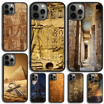 Древнеегипетский Иероглифический Чехол Для Телефона iPhone 15 14 13 12 Mini 11 Pro Max SE2020 6 7 8 Plus X XS Max XR Cover Shell coque
