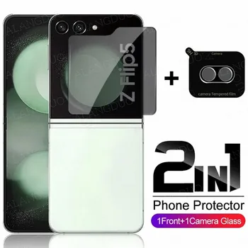 Протектор камеры + Защитное Стекло Для Samsung Z Flip Back Screen Protector Антишпионская Крышка Объектива Из Закаленного Стекла