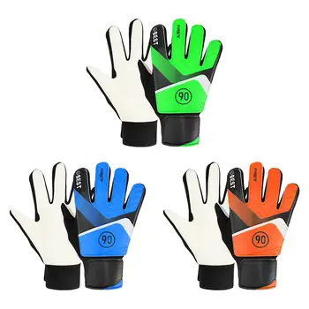 Перчатки вратарские для защиты пальцев от столкновений, высокоэффективные, профессиональные, с сильным захватом, утолщенные для детской латексной ладони.