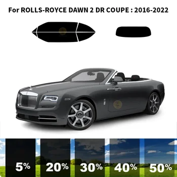 Предварительно Обработанная нанокерамика car UV Window Tint Kit Автомобильная Оконная Пленка Для ROLLS-ROYCE DAWN 2 DR COUPE 2016-2022