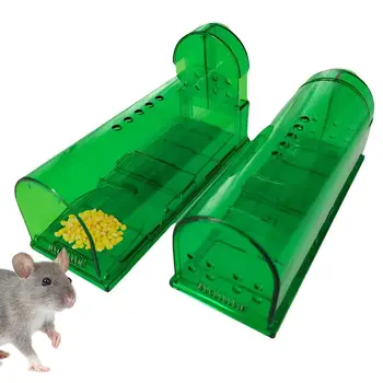 2 ШТ., Гуманизированная мышеловка, Ловушка для мыши, лучшая крысиная клетка для домашних животных в помещении или на улице