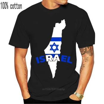 Изготовленная на заказ футболка с флагом Супер Израиля 2019, одежда европейского размера S-5xl, мужская футболка, хлопковые футболки с юмором