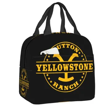 Сумка Для Ланча Yellowstone Dutton Ranch Многоразового Использования, Кулер, Термоизолированная Коробка Для Бенто Для Женщин, Детские Сумки Для Пикника, Дорожные Сумки Для Еды