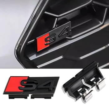 1 шт. Автомобильные товары из АБС пластика Эмблема Решетка Переднего капота Значок Решетка радиатора пряжка для Audi S3 S4 S5 S6 S7 Аксессуары для Автостайлинга наклейки
