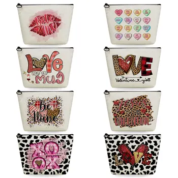 Косметички с леопардовым дизайном и логотипом на заказ, сумка для хранения косметики, Женская сумка для туалетных принадлежностей для пляжных путешествий, Портативная