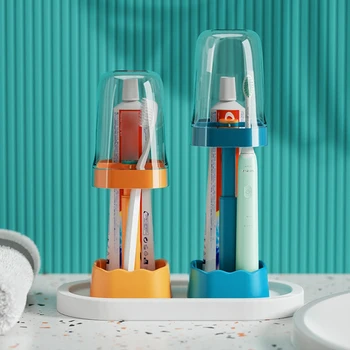 Многофункциональный держатель для зубной пасты Роскошный Набор Чашек для полоскания рта Многоцветная Дополнительная подставка Полезные аксессуары для ванной комнаты