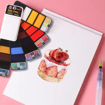 Набор однотонных акварельных красок Rich Color Watercolor Paint Kit Портативный набор акварельных красок с богато пигментированной палитрой для художников