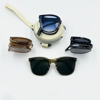 Складные солнцезащитные очки для женщин с развитым чувством Инс2023 Новая коробка для очков Солнцезащитные очки от близорукости для вождения с защитой от ультрафиолета