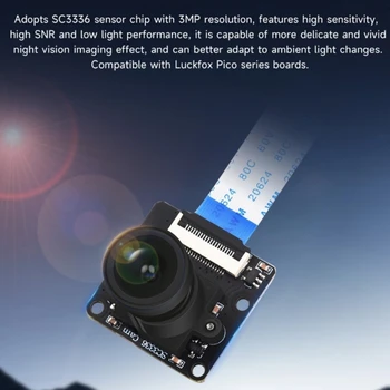 Модуль камеры SC3336 3MP (B) Подходит для плат LuckFoxPico с высокочувствительным широкоугольным объективом 98,3 градуса