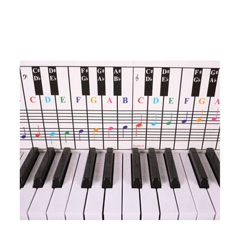 Справочная таблица клавиатуры пианино 61Keys 88 клавиш, Пятистрочная Справочная таблица пианино, карточки для практики аппликатуры электронного пианино