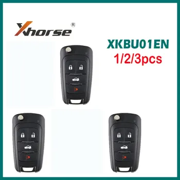 1/2/3 шт./лот Xhorse XKBU01EN Проводной Дистанционный Ключ для Buick Flip с 4 Кнопками Универсальный Автомобильный Дистанционный Ключ Английская Версия для Инструмента VVDI Key