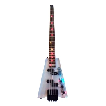 Высококачественная акриловая электрогитара с синей светодиодной подсветкой electricas electro electrique guitare guitarra guitar гитары