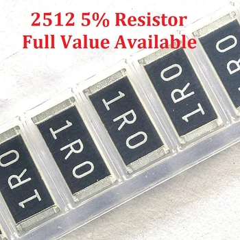 100 шт./лот SMD чип-резистор 2512 4,3 М/4,7 М/5,1 М/5,6 М/6,2 М/Ом Сопротивление 5% 4.3/4.7/5.1/5.6/6.2/ M резисторов 4M3 4M7 5M1 5M6 6M2