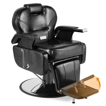 Ручная работа художника, черное универсальное парикмахерское кресло с гидравлическим откидыванием, кресло для укладки в салоне красоты
