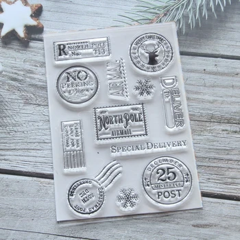 KLJUYP Air Mail Прозрачный штамп для скрапбукинга своими руками/изготовления открыток/детских рождественских украшений
