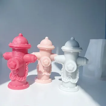 3D Силиконовая форма для пожарного гидранта, Пластырь для ароматерапевтических свечей, Реквизит для фотосъемки своими руками