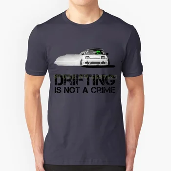 Дрифтинг-это не преступление Черно-белая футболка для мужчин и женщин Drift Cars Wrc Transport Японский импортный шлем Rice Fast Rally Jump