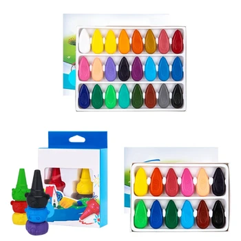 Ручка для пальцев, цветная моющаяся поверхность Soomth, защита от поломок, Рекомендуемый возраст 3 ＋ Принадлежности для детского сада