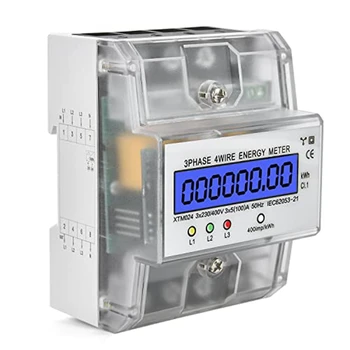 Цифровой счетчик электроэнергии, 1 шт., Монитор потребления электроэнергии 230 /400V 5-100A