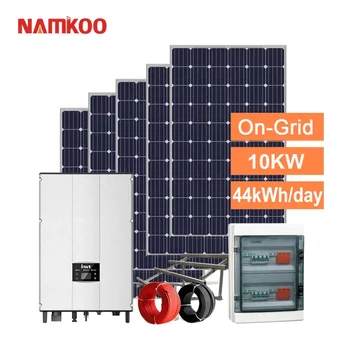Встроенная Солнечная Энергетическая система мощностью 10 кВт Производитель Солнечной системы Солнечная система мощностью 10000 Вт для домашнего использования