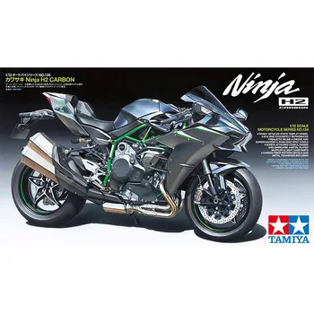 Tamiya 14136 1/12 Ninja H2 Карбоновый гоночный мотоцикл Ручной работы, игрушка для хобби, Пластиковая модель, строительный Сборочный комплект