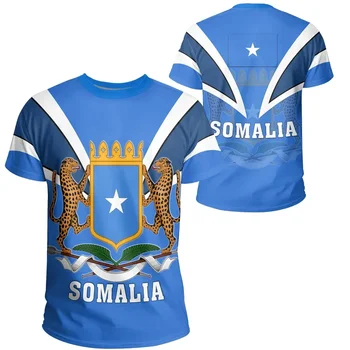 Футболка с флагом Сомали, Мужские И Женские Топы, Летняя футболка, Уличная Футболка Harajuku Оверсайз, Спортивная Повседневная футболка с короткими рукавами
