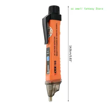 Бесконтактная ручка-тестер напряжения со звуковой и световой сигнализацией, ручка-детектор напряжения 90 В-1000 В, ручка-тестер светодиодной цепи