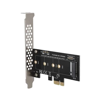 Адаптер M.2 PCIe, карта расширения M.2 для PCI E3.0 X1, твердотельный накопитель M2 NGFF NVME (ключ M) для PCIe 3.0 x 1 для настольного разъема PCI Express