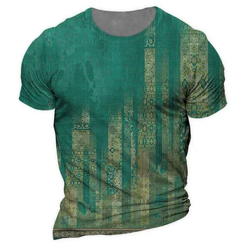 Летняя мужская футболка с коротким рукавом 2023, топы с рисунком 3d Printi, модные ветки, Повседневные уличные мужские футболки, одежда
