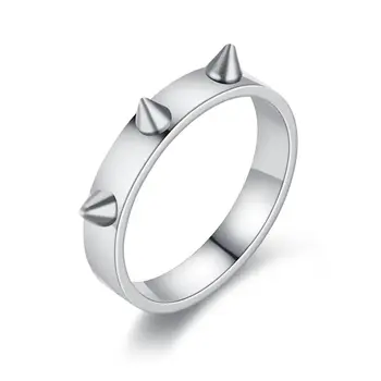 Кольцо против волка, кольцо для самообороны с тремя острыми углами, прочное гальваническое покрытие из титановой стали, изысканные ювелирные изделия, инструмент для самообороны