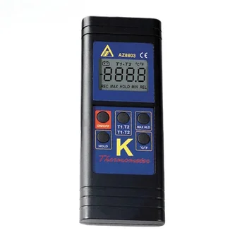 Цифровой Термометр AZ8803 Ручной K-тип С Двойным входом K-Тип Термопары Термометр Двухканальный