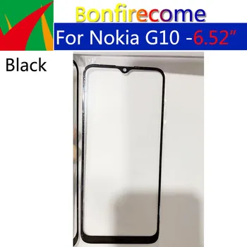 10 шт. \лот Передняя стеклянная линза с клеем OCA для замены передней сенсорной панели ЖК-дисплея Nokia G10