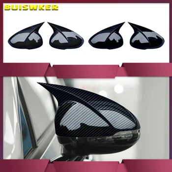 Новая Крышка Зеркала заднего Вида Автомобиля 2x ABS Черная Крышка Бокового Зеркала Заднего Вида Для KIA K5 Optima 2020 2021 M Style Крышка Зеркала Заднего Вида