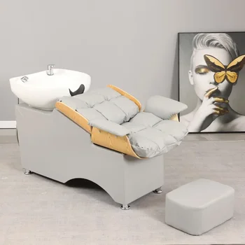 Кресло для мытья головы, спа-кровать, шампунь, профессиональная парикмахерская Стиральная машина, Салонное кресло для мытья мебели для косметического салона GY50GP