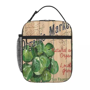 Organic Market Debbie Dewitt Lunch Tote, Термо-сумка, Детская сумка для ланча, Ланч-бокс для женщин